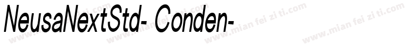 NeusaNextStd- Conden字体转换